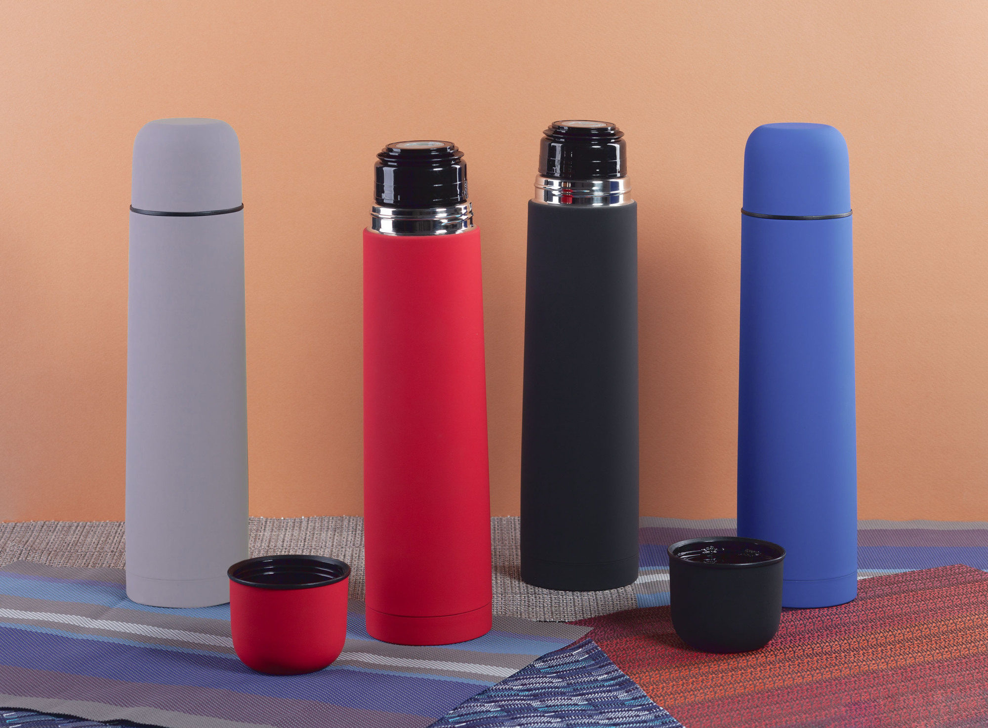 Термос "Родос", покрытие soft touch, 1 л., серый, арт. 6342-7 - вид 6 из 6