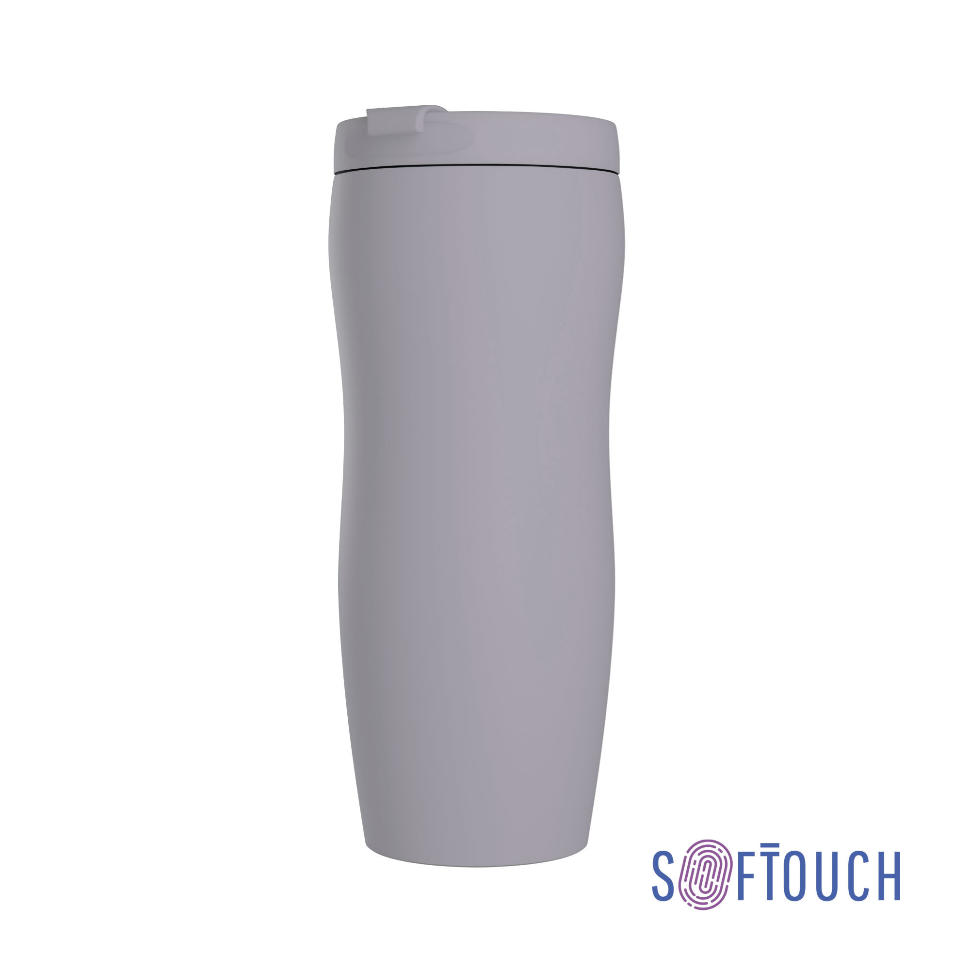 Термостакан "Монтана", покрытие soft touch, 0,4 л., серый, арт. 6329-7 - вид 1 из 6