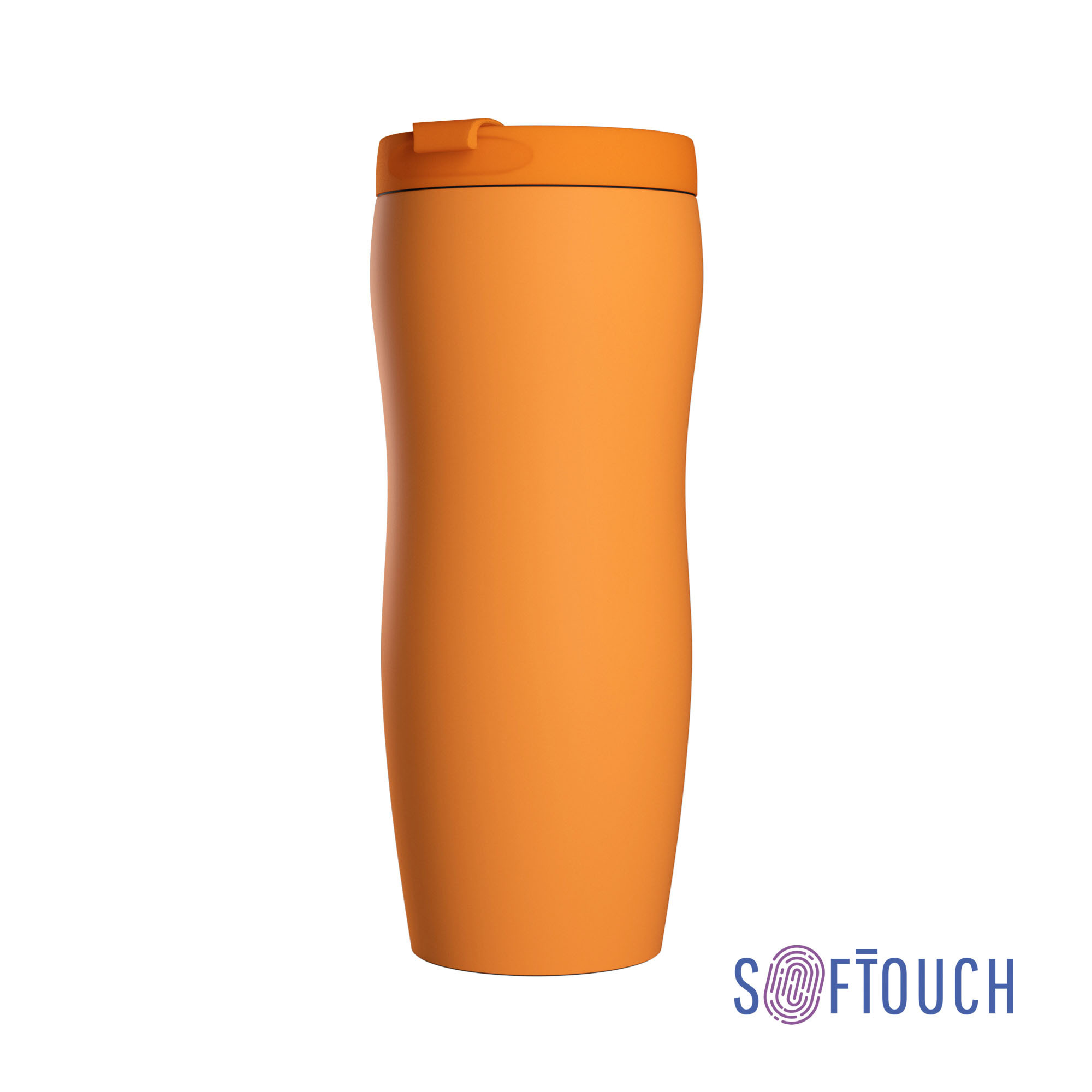 Термостакан "Монтана", покрытие soft touch 0,4 л., оранжевый, арт. 6329-10 - вид 1 из 6