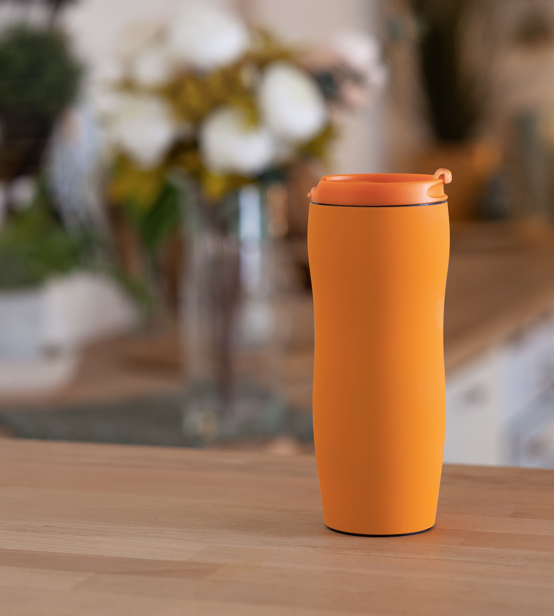 Термостакан "Монтана", покрытие soft touch 0,4 л., оранжевый, арт. 6329-10 - вид 2 из 6