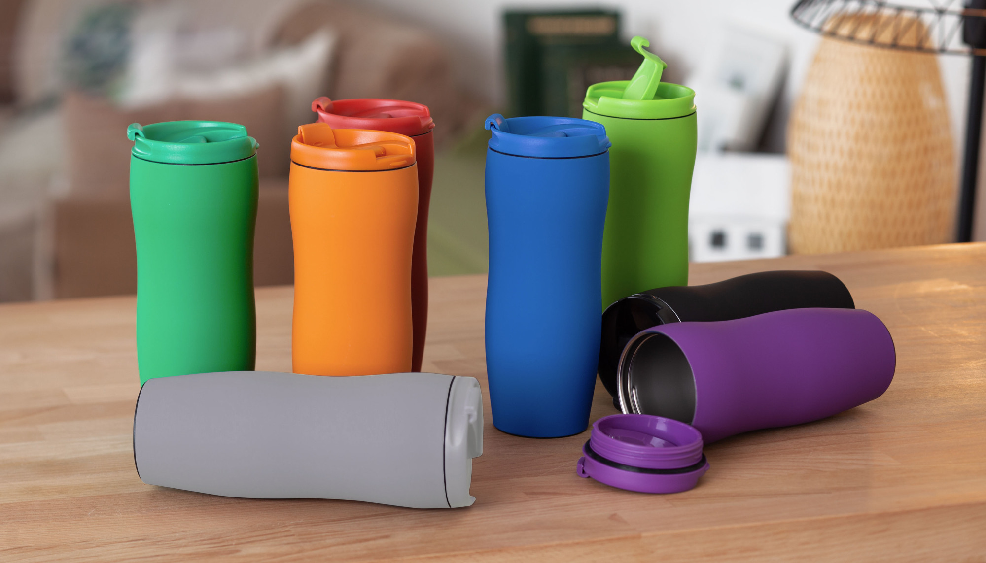 Термостакан "Монтана", покрытие soft touch 0,4 л., оранжевый, арт. 6329-10 - вид 4 из 6