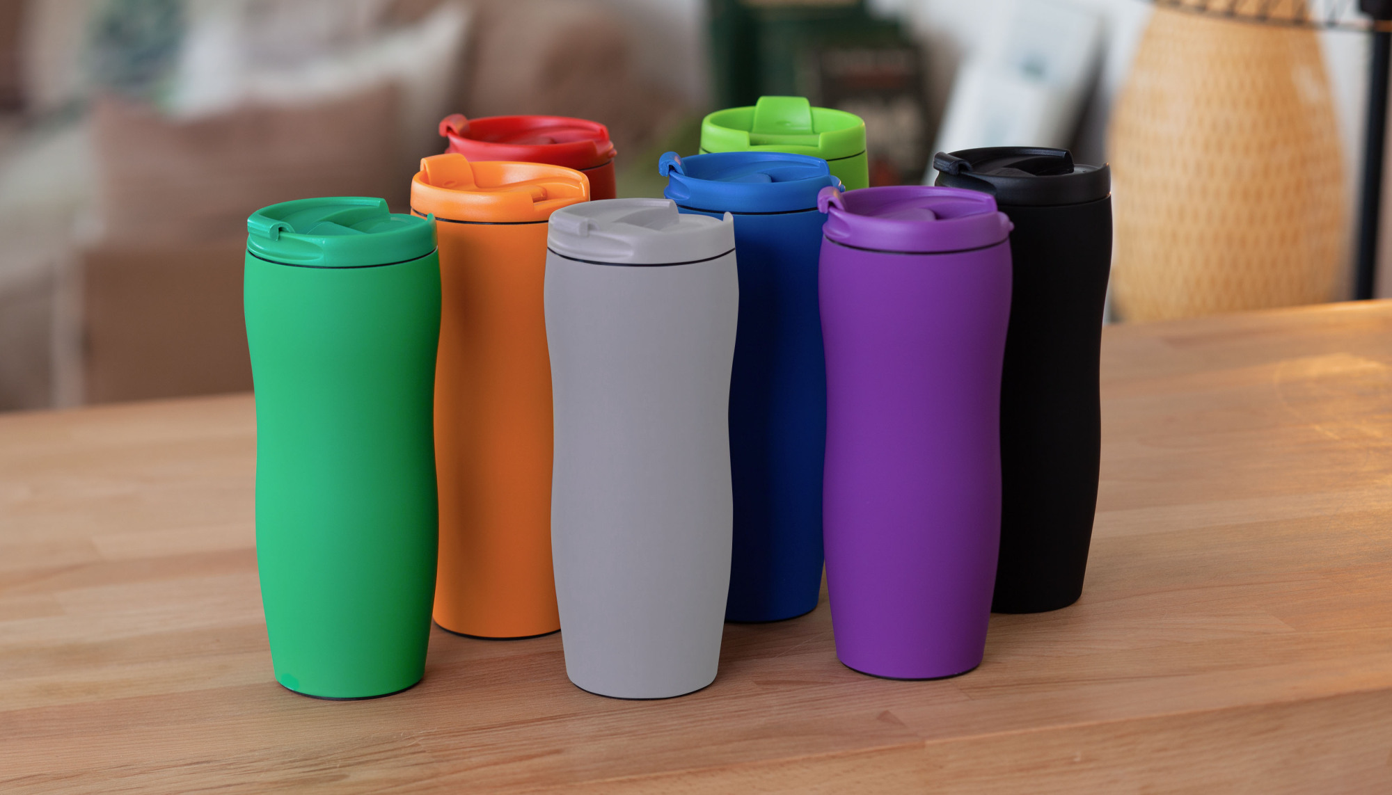 Термостакан "Монтана", покрытие soft touch, 0,4 л., синий, арт. 6329-2 - вид 4 из 5