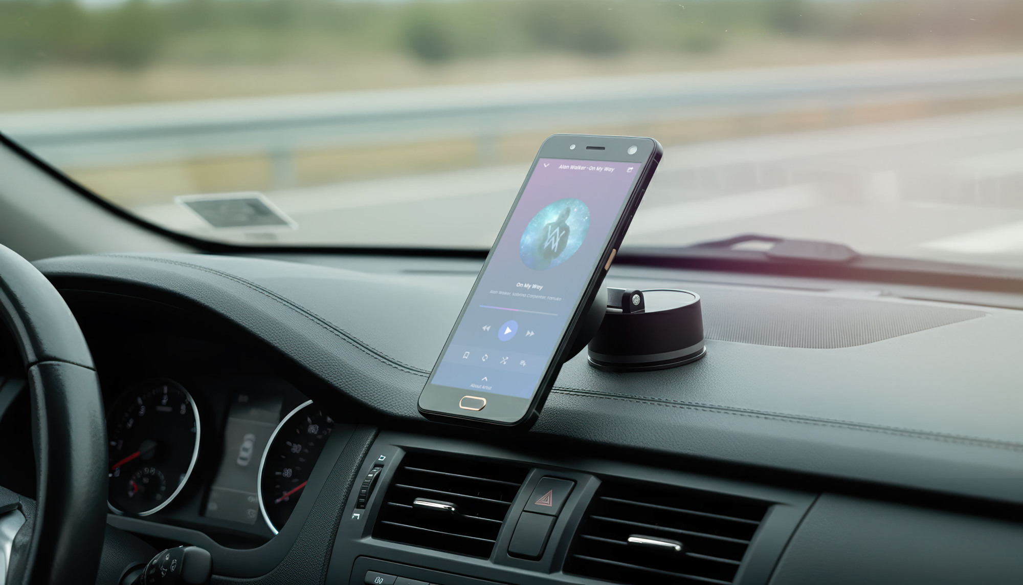 Магнитный держатель "Clix" на присоске, черный, арт. 5454-3 - вид 2 из 6