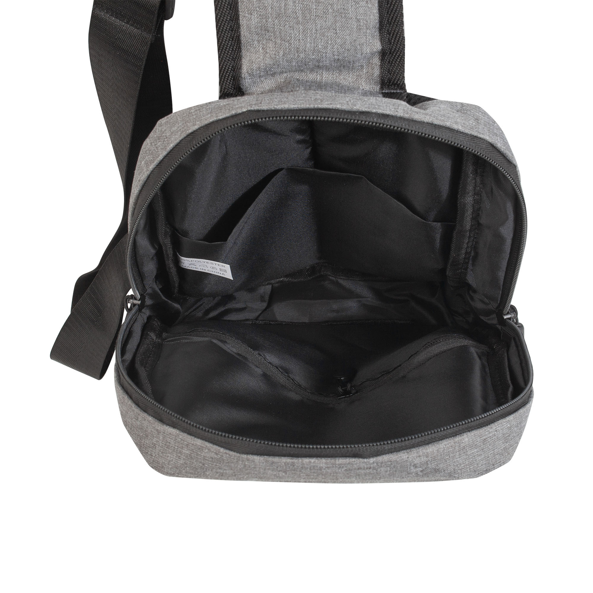 Рюкзак "Single" на одно плечо, серый, арт. 2041 - вид 4 из 6