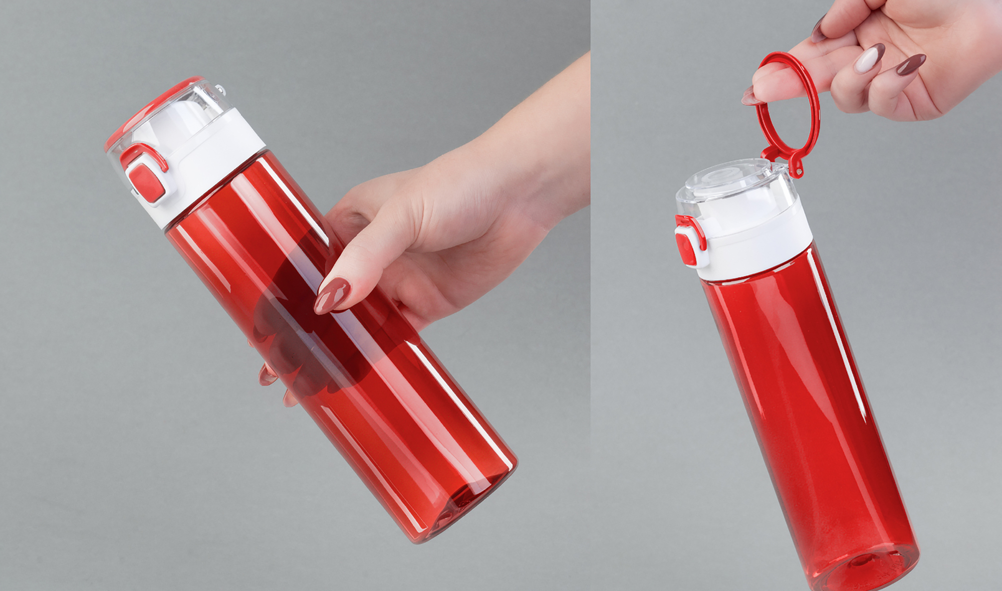 Бутылка для воды "Vita" 600 мл, красная, арт. 5438-4 - вид 5 из 8