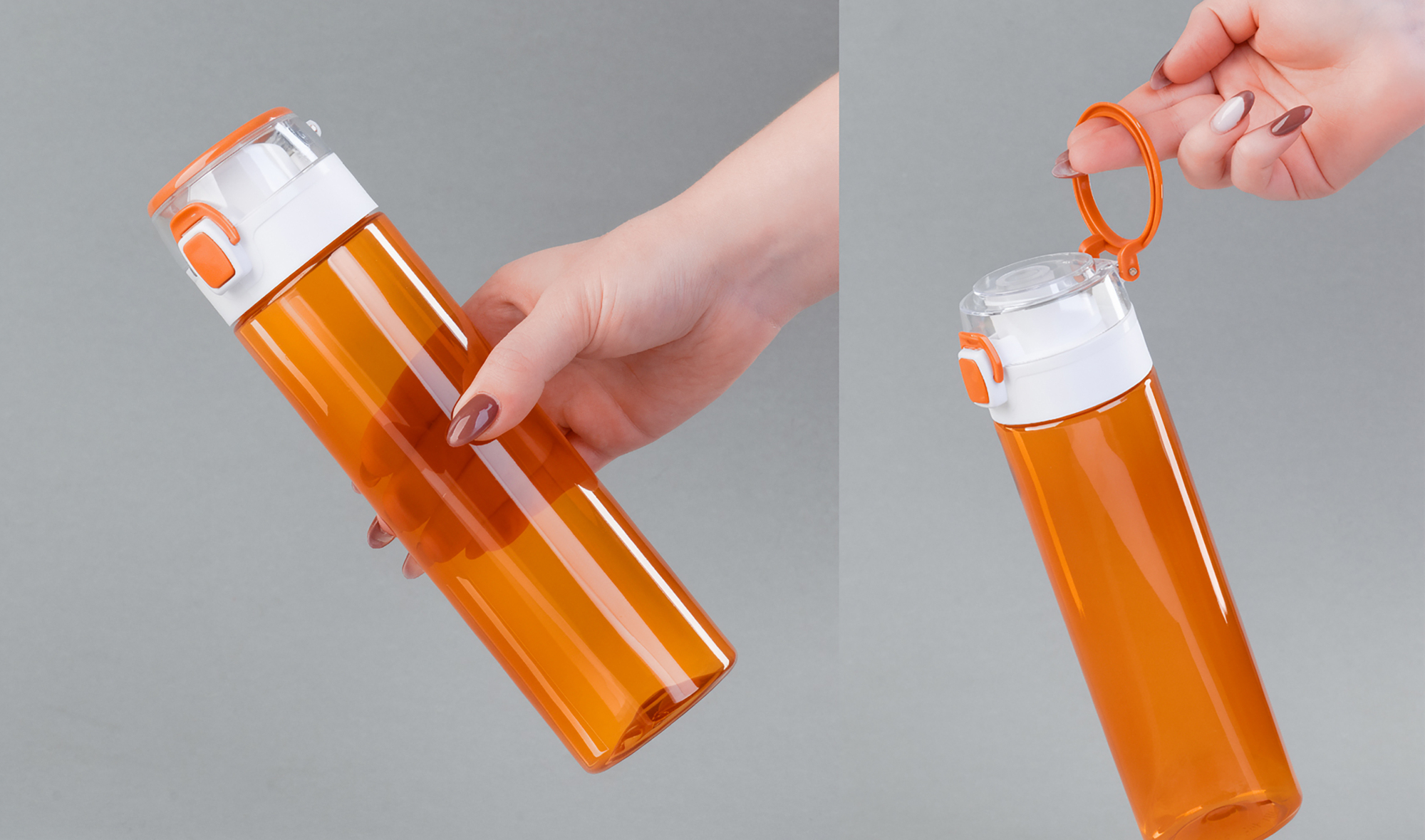 Бутылка для воды "Vita" 600 мл, оранжевая, арт. 5438-10 - вид 5 из 10