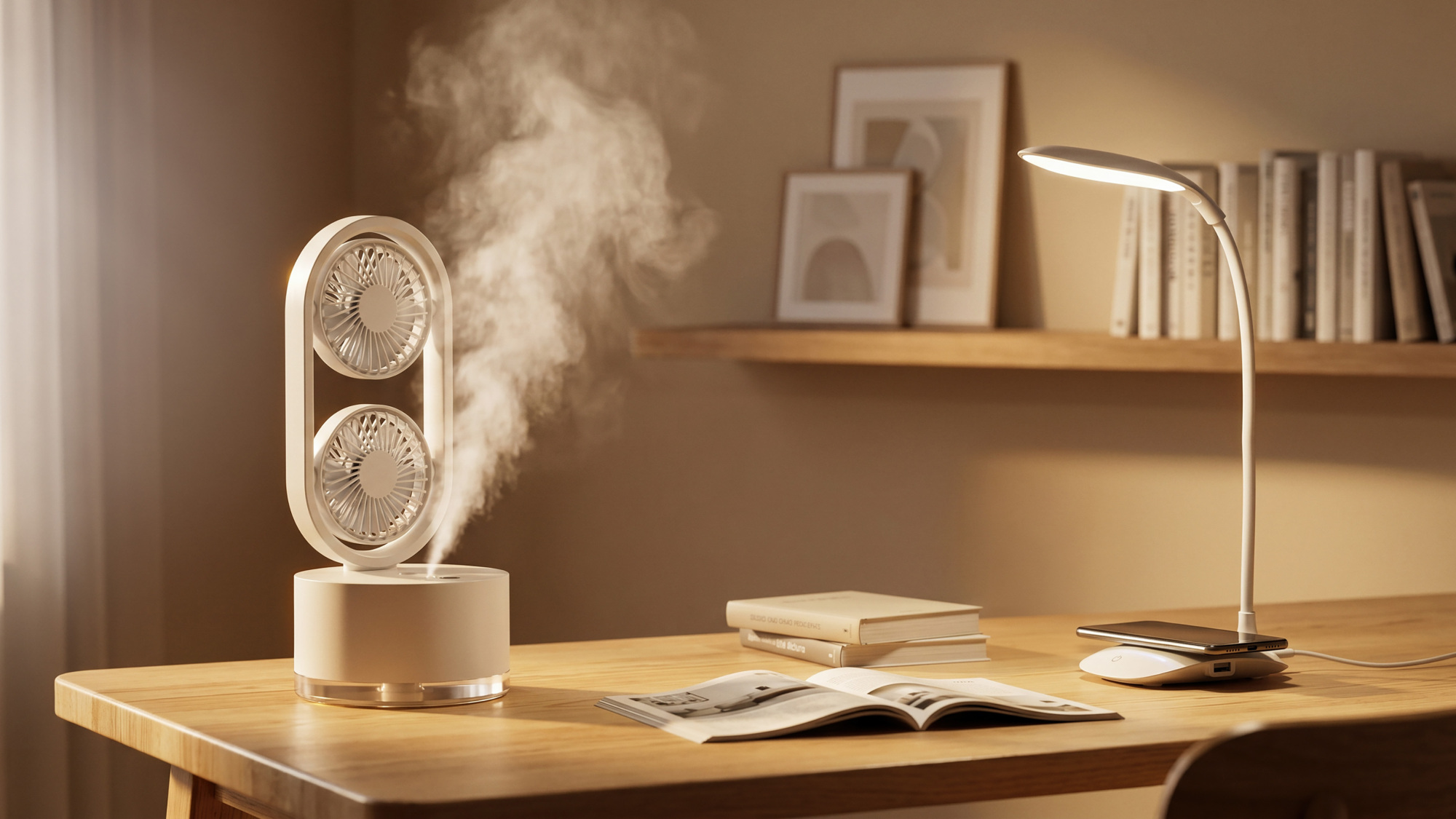 Портативный увлажнитель воздуха "Smart Wind" с двумя вентиляторами, арт. 5409 - вид 3 из 9