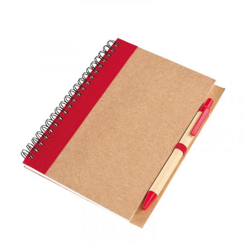 Блокнот с ручкой "Econot", красный, арт. 1380-4 - вид 1 из 2