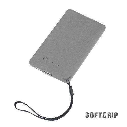 Зарядное устройство "Камень" с покрытием soft grip, 4000 mAh в подарочной коробке, серый, арт. 8842-7 - вид 1 из 6