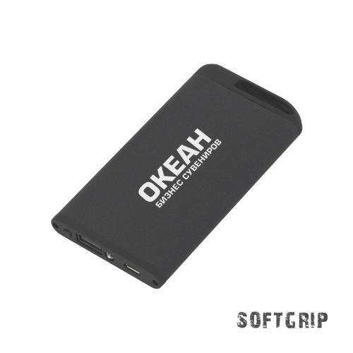 Зарядное устройство "Theta SOFTGRIP" с фонариком, 4000 mAh, черный, арт. 6949-3 - вид 1 из 4