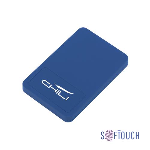 Настольное беспроводное зарядное устройство "Touchy", темно-синий, покрытие soft touch, арт. 6997-21 - вид 1 из 4