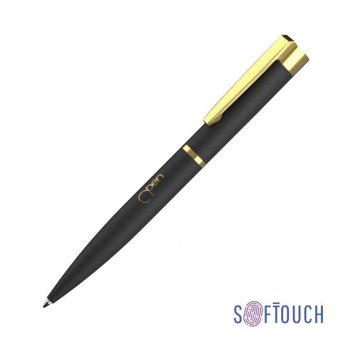 Ручка шариковая "Alice", черный/золото, покрытие soft touch, арт. 7418-3G - вид 1 из 3