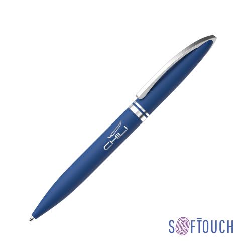 Ручка шариковая "Rocket", покрытие soft touch, цвет темно-синий