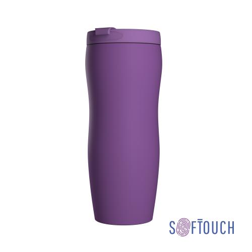 Термостакан "Монтана" 400 мл, покрытие soft touch, цвет фиолетовый