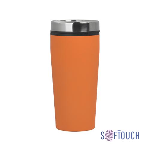 Термостакан "Европа", покрытие soft touch, 0,5 л., оранжевый, арт. 6350-10 - вид 1 из 5