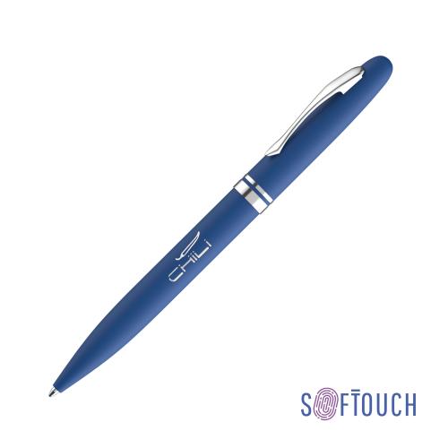 Ручка шариковая "Moon", покрытие soft touch, цвет темно-синий