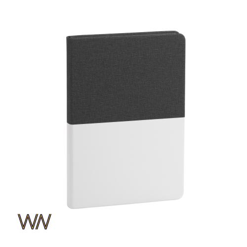 Ежедневник недатированный "Палермо", формат А5, цвет черный с белым