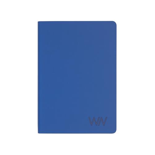 Ежедневник недатированный "Болонья", гибкая обложка, покрытие soft touch, формат А5, синий, арт. 3814-2_T - вид 1 из 3