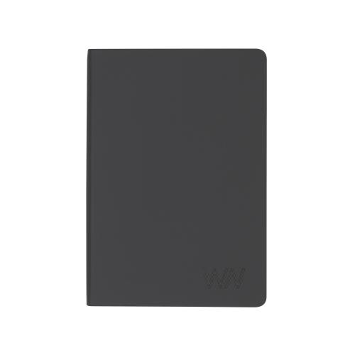 Ежедневник недатированный "Болонья", гибкая обложка, покрытие soft touch, формат А5, черный, арт. 3814-3_T - вид 1 из 2
