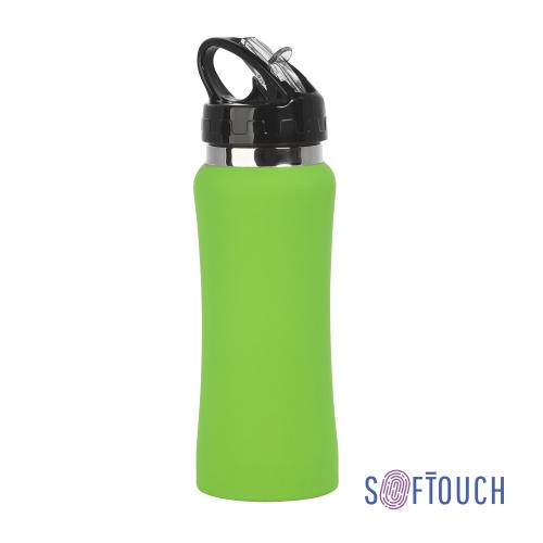 Бутылка для воды "Индиана", покрытие soft touch, 0,6 л., зеленое яблоко, арт. 7803-63 - вид 1 из 5