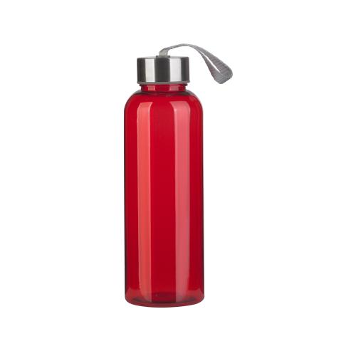 Бутылка для воды "H2O" 500 мл, цвет красный