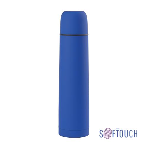 Термос "Родос" 1000 мл, покрытие soft touch, цвет синий