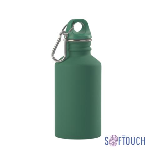 Бутылка для воды "Финиш" с одной стенкой, покрытие soft touch, 0,5, зеленая, арт. 6359-6 - вид 1 из 4