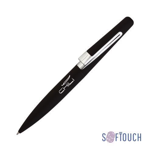 Ручка шариковая "Pluton", черный, покрытие soft touch, арт. 6813-3S - вид 1 из 2