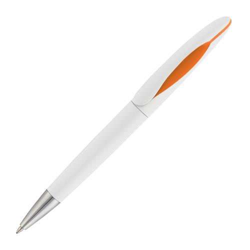 Ручка шариковая "Sophie", цвет белый с оранжевым