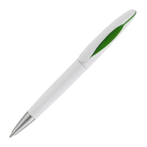 Ручка шариковая "Sophie", цвет белый с зеленым