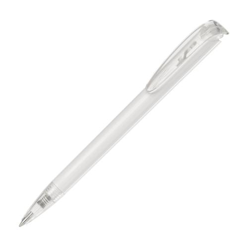 Ручка шариковая JONA T, белый/оранжевый прозрачный#, цвет белый