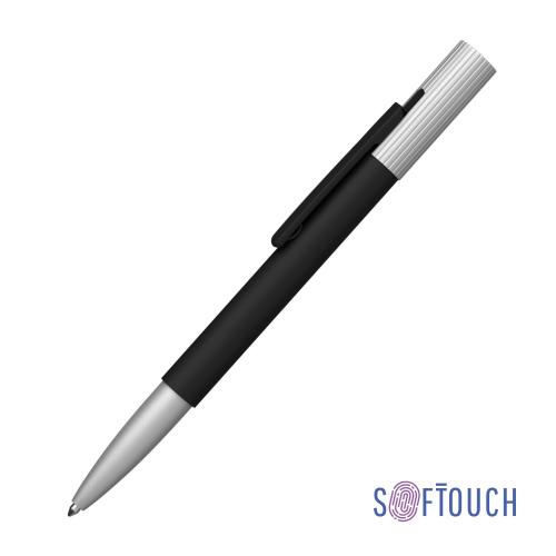 Ручка шариковая "Clas", черный/серебристый, покрытие soft touch, арт. 6917-3S - вид 1 из 4