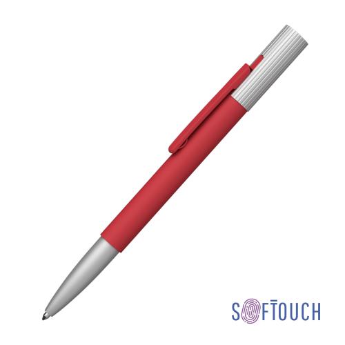 Ручка шариковая "Clas", красный/серебристый, покрытие soft touch, арт. 6917-4S - вид 1 из 4