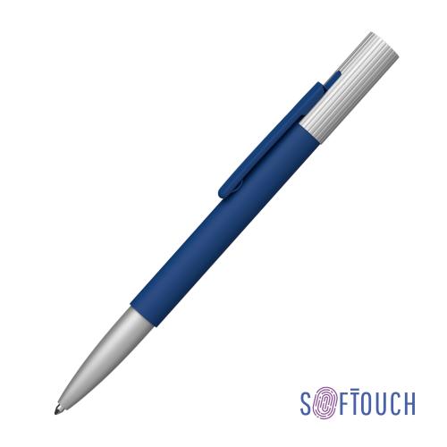 Ручка шариковая "Clas", темно-синий/серебристый, покрытие soft touch, арт. 6917-21S - вид 1 из 4