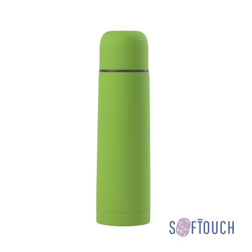 Термос "Крит" 500 мл, покрытие soft touch, цвет зеленое яблоко