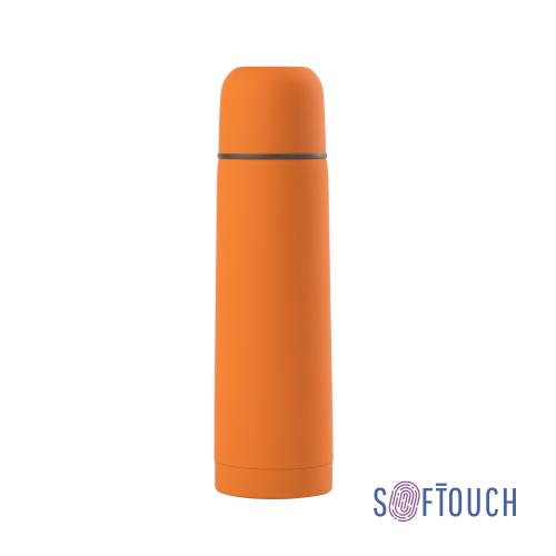 Термос "Крит", покрытие soft touch 0,5 л., оранжевый, арт. 6330-10 - вид 1 из 4