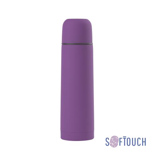 Термос "Крит" 500 мл, покрытие soft touch, цвет фиолетовый