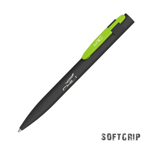 Ручка шариковая "Lip SOFTGRIP", черный/зеленое яблоко, арт. 6941-3/63S - вид 1 из 4