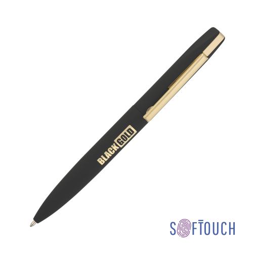 Ручка шариковая "Mercury", черный/золото, покрытие soft touch, арт. 6827-3G - вид 1 из 5
