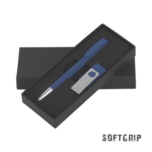 Набор ручка + флеш-карта 16Гб в футляре, темно-синий, арт. 70128-21/16GB - вид 1 из 2