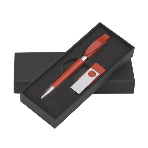 Набор ручка + флеш-карта 16Гб в футляре, красный, арт. 70085-4/16Gb - вид 1 из 2
