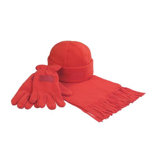 Набор "Зима" (шапка, шарф, перчатки), красный, арт. 3273-4 - вид 1 из 1