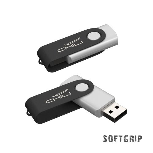 Флеш-карта "Vostok SOFTGRIP", объем памяти 8GB, черный, покрытие soft grip, арт. 6951-3/8Gb - вид 1 из 3