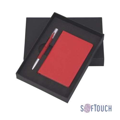 Набор подарочный "Сицилия" с блокнотом А6, покрытие soft touch, красный, арт. 6978-4 - вид 1 из 3