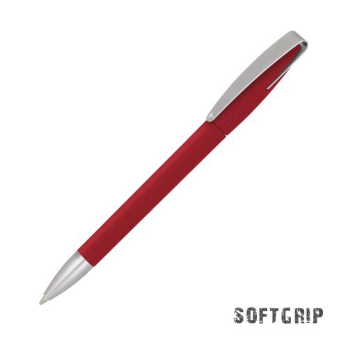 Ручка шариковая COBRA SOFTGRIP MM, цвет красный