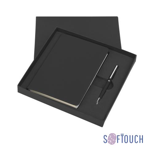 Подарочный набор "Парма", покрытие soft touch, цвет черный