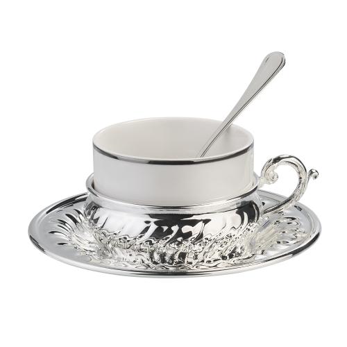 Набор для чая "Богемия", на 1 персону, серебро, арт. 2207600 - вид 1 из 3