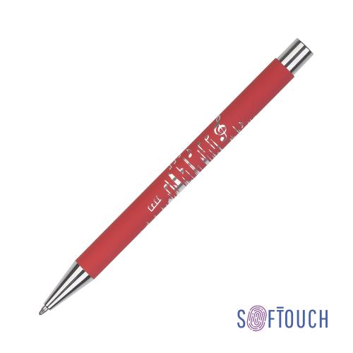 Ручка шариковая "Aurora", покрытие soft touch, цвет красный