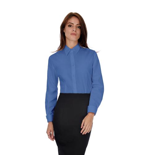 Рубашка женская с длинным рукавом Heritage LSL/women, цвет синий