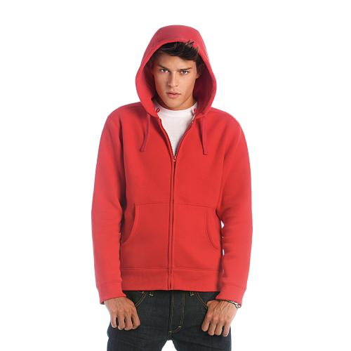 Толстовка мужская на молнии Hooded Full Zip/men, красная/red, размер XL, арт. 3794-4 - вид 1 из 3
